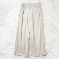 SonnyLabel コーデュロイワイドパンツ アイボリー M