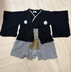 男の子 袴 ロンパース お食い初め 初節句 ベビー お正月 お宮参り 60cm