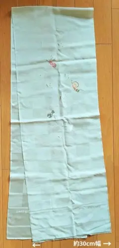 帯揚げ　楽器模様：約30cm幅　約180cm長さ　丹後縮緬