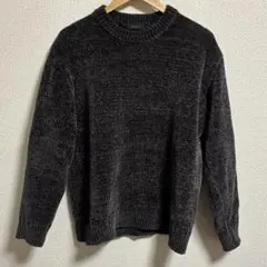 【RAGEBLUE】ダークグレー クルーネック セーター S