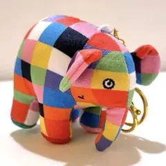 ぞうのエルマー　キーホルダー　マスコット　約10cm