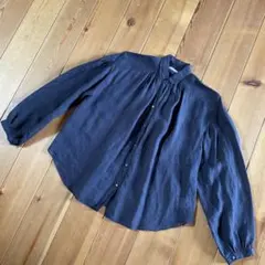 MACPHEE ⭐️柔らか長袖シャツ 墨黒のサムネイル
