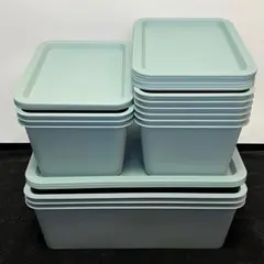 廃盤色 スクエア収納ケース大＆小 計15点 ダイソーDAISO