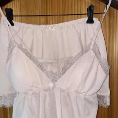 gelatopique ピンク レース付きキャミソールとショートパンツセット