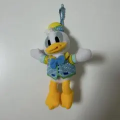 ドナルド　ディズニー　シェフミッキー　マスコット　ぬいぐるみ　ストラップ