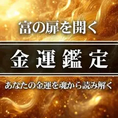 【1日1名さまのみ】　金運・財運・開運・宝くじ・臨時収入・霊視・占い
