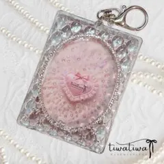 ♡トレカキーホルダー♡デコ♡ケース♡レジン♡色変更可♡C01-05