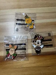 ミニーマウス・プーさん・ピグレット キーホルダー 3個セット