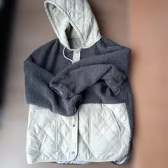 キルティング フード付きジャケット