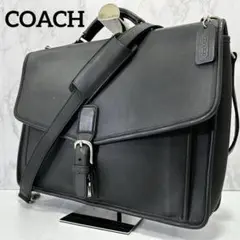◎美品◎COACH オールレザー ビジネスバッグ 2way A4収納 ブラック