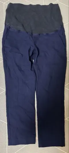 ネイビー マタニティパンツ