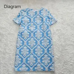 ダイアグラム　日本製　ジャガード織り　36　ワンピース　グレースコンチネンタル