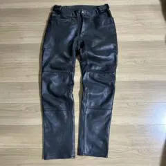 SUNSEAレザーパンツ フリマパンツ ブラック ウエストゴム仕様 - メルカリ