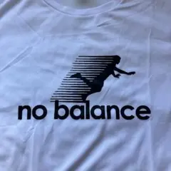 no balance 面白Tシャツ 白 L パロディ