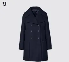 UNIQLO  +J　ジルサンダー　ダブルフェイスピーコート　ネイビー