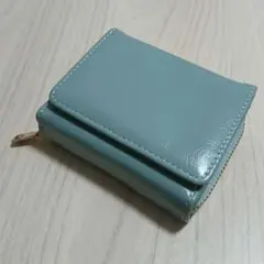三つ折り財布 コンパクトウォレット ブルーグリーンのサムネイル