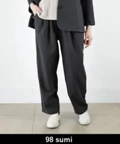 evam eva water linen wide pants sumiのサムネイル