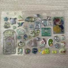 ボンボンドロップ　シール　おすそ分け　グリーン