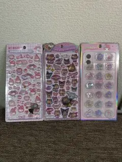 【正規品】ボンボンドロップシール、おはじきシール3点セット
