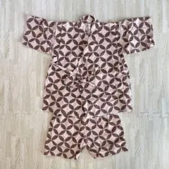 【すぐ必要な方必見】甚平 110cm 茶色