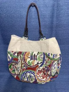 ハンドメイド　カジュアル　バッグ　優雅　手軽　手提げ　和柄　シンプル　軽い