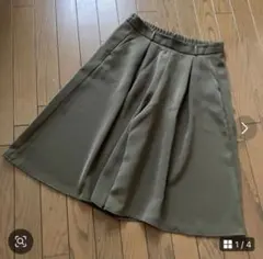 【GU】★美品★ ガウチョパンツ　ドレープキュロット　ワイドパンツ