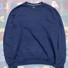 USA古着 FRUIT OF THE LOOM　スウェット ネイビー 無地 M