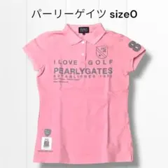 【パーリーゲイツ】ピンクゴルフポロシャツ