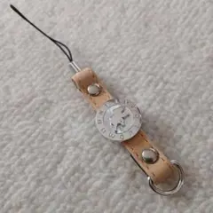 【新品同様】HUNTING WORLD レザーストラップ ベージュ系