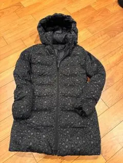 未使用 ◆ ユニクロ　ヒョウ柄 ダウンジャケット ダウン80％ ロング