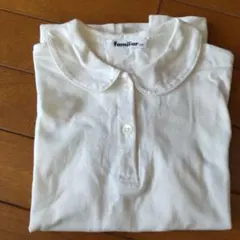 familiar 襟付きポロシャツ 100 ホワイト