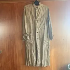 BEAMS BOY ベージュ リネンロングコートのサムネイル