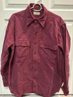 80s L.L.Bean シャモアクロス シャミークロスシャツ ネルシャツ