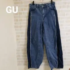 GU 2トーンバレルレッグジーンズ 356425のサムネイル