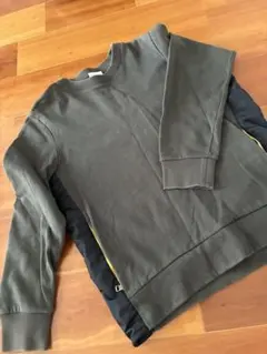 Moncler オリーブグリーン クルーネック トレーナー　Ｌ