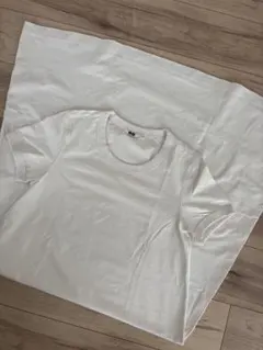 《美品》ユニクロ U エアリズム Tシャツロングスカート 白