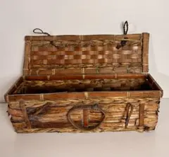 アンティーク ヴィンテージ 小物入 竹 収納ボックス レトロ TT