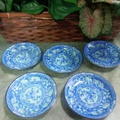 未使用品　有田焼　永泉窯　花柄　小皿　5枚セット