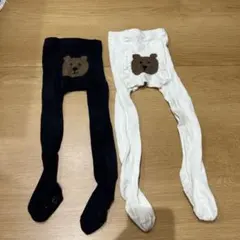 ベビーギャップ　12-24m  2-3YRSくまタイツ　2つセット売り