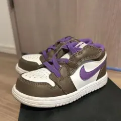 Air Jordan 1 Low Brown & Purple 13cm