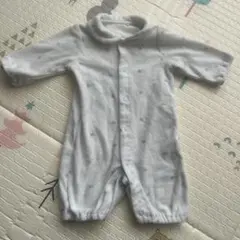 ライトブルー 半袖ロンパース 50-60cm