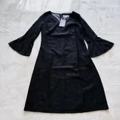 Lace Ladies 総レースワンピース ブラック S パーティードレス