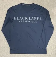 ブラックレーベルクレストブリッジ 長袖ロゴグラフィック Tシャツ
