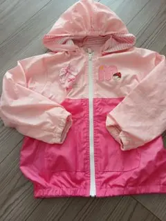 ミキハウス ホットビスケッツ女の子　子ども ウインドブレーカー ピンク120
