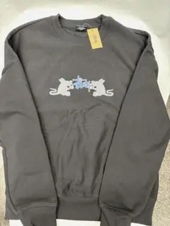 【新品未使用】stussyメンズスウェットトレーナーM BK HOMEBREW