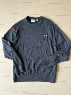 ユニクロ　アニヤハインドマーチコラボ　メリノウールニットダークグレー 130