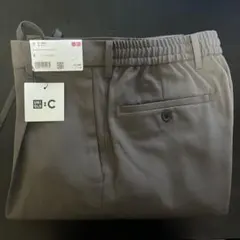 【新品未使用】ユニクロC タックワイドテーパードパンツSサイズ ブラウン裾上げ済