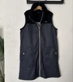 Kolwin コルウィン　ゴルフ　襟ボアワンピース　ジャンスカ　ロングベスト