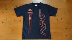 Mizuno Tシャツ ネイビー×オレンジ