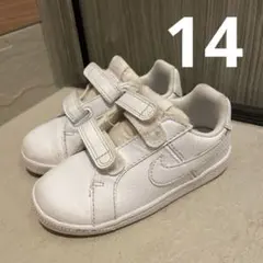 NIKE キッズ　ベビー　スニーカー　シューズ　14.0 コートロイヤル　白